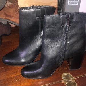 Sam Edelman black leather booties
